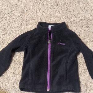 Columbia Black Jacket with Purple Details